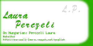 laura perczeli business card